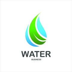 modern logo for water company