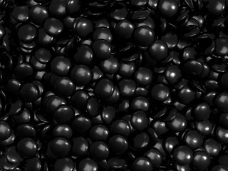 Black stone shine / 3D Render
