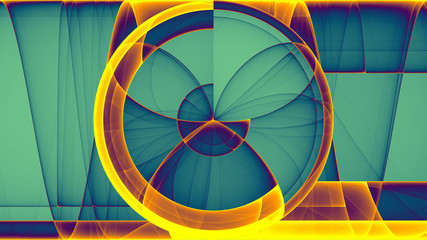 Obraz premium rendu numérique abstrait comportant un cercle et de subtils dégradés