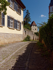 Fototapeta na wymiar Weinort Sulzfeld am Main, Landkreis Kitzingen, Unterfranken, Franken, Bayern, Deutschland.