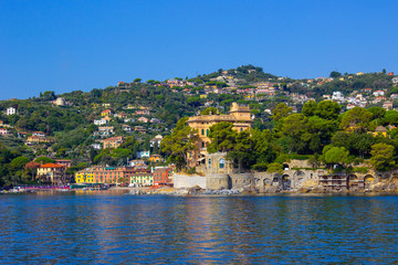 Fototapeta na wymiar Lido di San Michele di Pagana, Gulf of Genoa, San Michele di Pagana