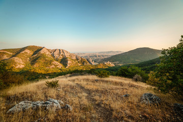 Mountain summer green landscape