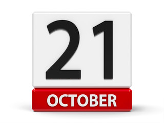 Cubes calendar 21st October