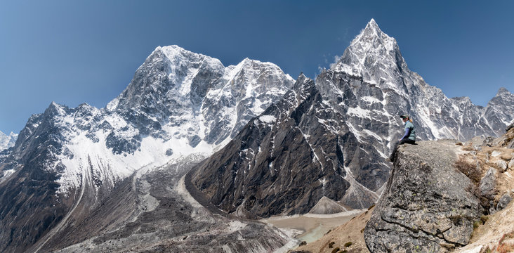 Ngozumba Glacier, Cho Oyu, Sagarmatha National Park, Everest Base Camp trek, Nepal