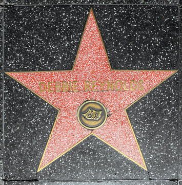 Debbie Reynolds Star On Hollywood Walk Of Fame