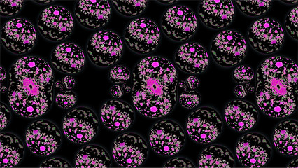 Ornate geometric pattern and abstract colored background