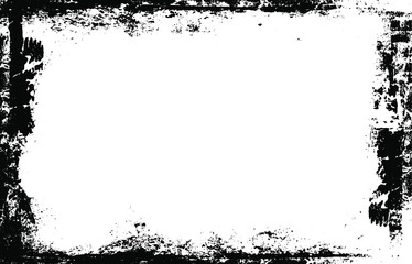 Scratched Frame. Grunge Urban Background Texture Vector. Dust Overlay. Distressed Grainy Grungy Framing Effect. Distressed Backdrop Vector Illustration. EPS 10.