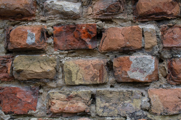 Old brick wall, background