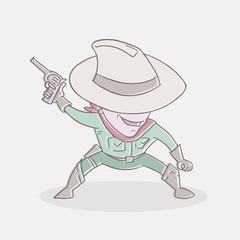 western man illustration