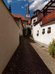 Fototapeta na wymiar Weinort Sulzfeld am Main, Landkreis Kitzingen, Unterfranken, Franken, Bayern, Deutschland.