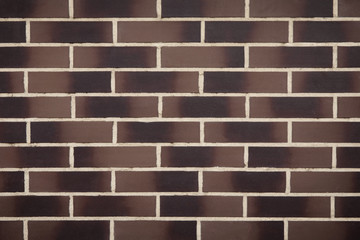 Smooth brown brick wall texture background 