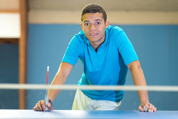Fototapeta premium young sportsman tennis-player