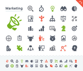 Marketing Strategy - Sticker Icons
