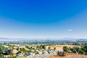 Fototapeta na wymiar view of the city from mountains