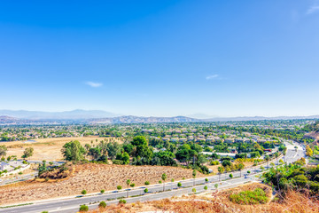 Fototapeta na wymiar aerial view of southern california