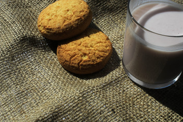 Cookies on a piece of cloth