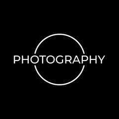 Photography Logo Design Vector Template. Minimalist, Simple, Modern, Camera, Lens, Focus.