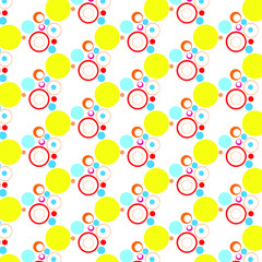Random Colorful Circle Patterns