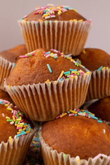 cupcakes on a pink background