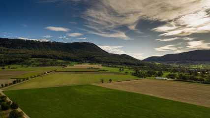 Obraz premium Agrarlandschaft - Luftbild