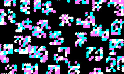 Vector illustration. Colorful polka dots pattern.