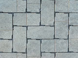  Close up of a stone brick walking path