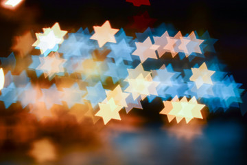 Star light beautiful burred of the bokeh 