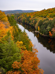 Connecticut river in autumn