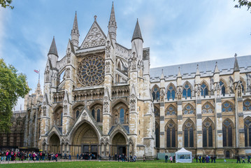 Westminster Abbey, London, UK - obrazy, fototapety, plakaty