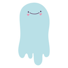 happy halloween celebration scary ghost cartoon