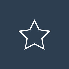 Fototapeta premium star outline icon vector