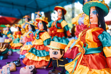Nicaragua Central America traditional dance and coulture. "Los aguizotez" dance