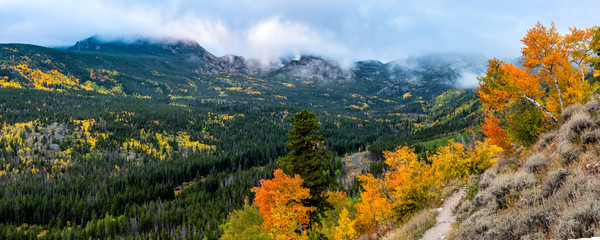 Bierstadt Moraine Autumn Panorama