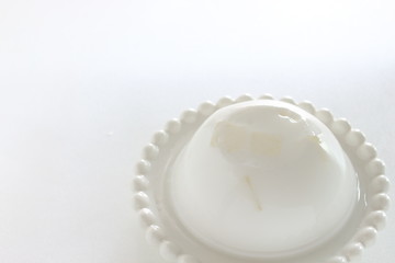 milk agar jelly with mint on 