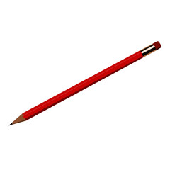 Pencil vector red realistic vector illustration isolated