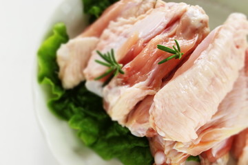freshness half cut chicken wing