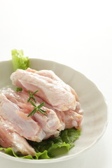 freshness half cut chicken wing