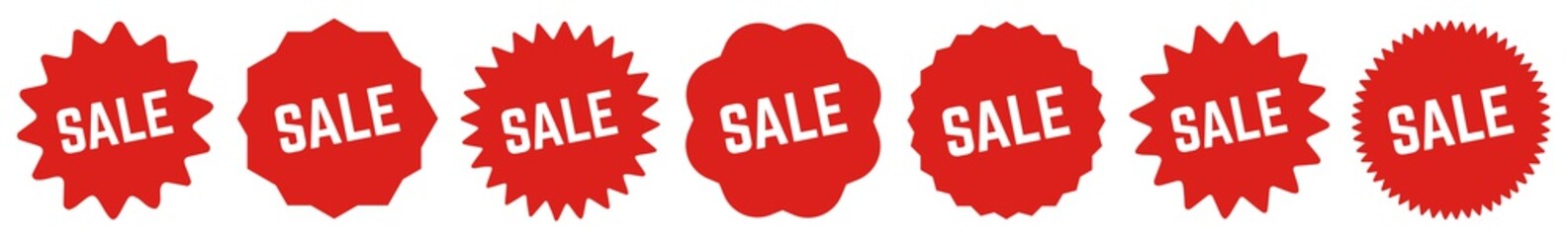 Sale Tag Red | Special Offer Icon | Sticker | Deal Label | Variations