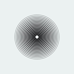 Black vector circles. Geometric design. Abstract background. Modern template. For prints, web pages and textile pattern