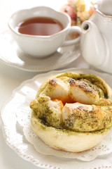 Herbal and olive oil bun for breakfast image