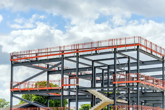steel metal building construction framework in uk