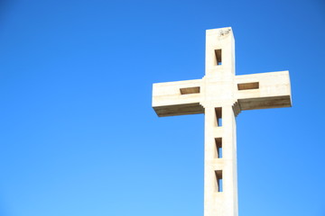 cross on blue sky