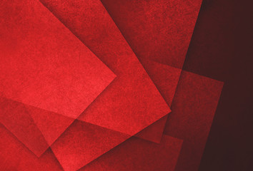 Fototapeta na wymiar abstract red and black background, random textured rectangles squares and triangle shapes in geometric pattern background, red textured shapes on dark red background