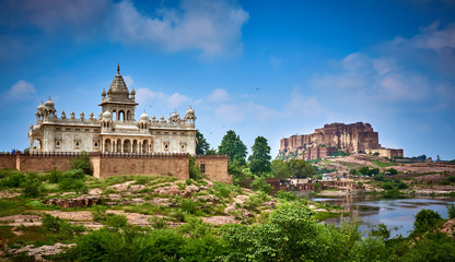 Fototapeta na wymiar Jaswant Thada Mehrangarh Fort Jodhpur Rajasthan India