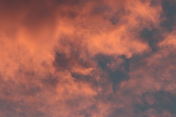 dramatic sky with clouds