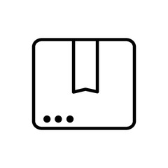 website order service delivery icon thick line