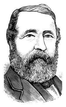 Henry Chadwick, vintage illustration