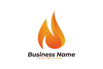 fire logo icon vector isolated