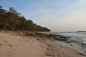 Beautiful Papuma Beach In Jember East Java Indonesia