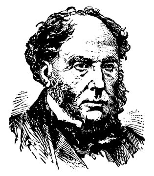 Sir Archibald Alison, vintage illustration